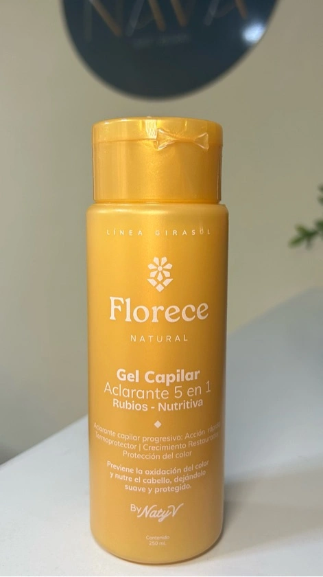 Gel Crema Aclarante Capilar 5 en 1 Rubio – Florece Natural