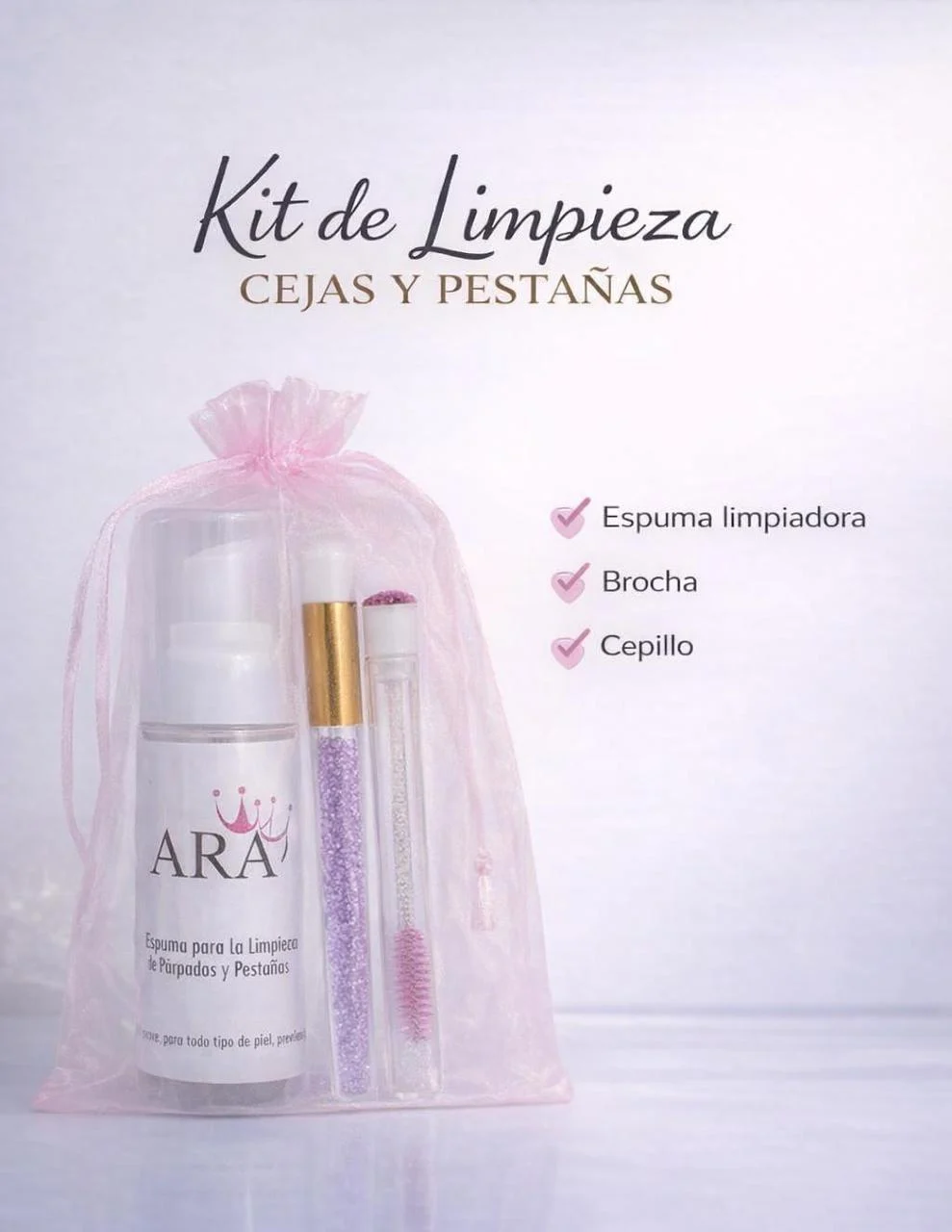 KIT DE LIMPIEZA CEJAS Y PESTAÑAS