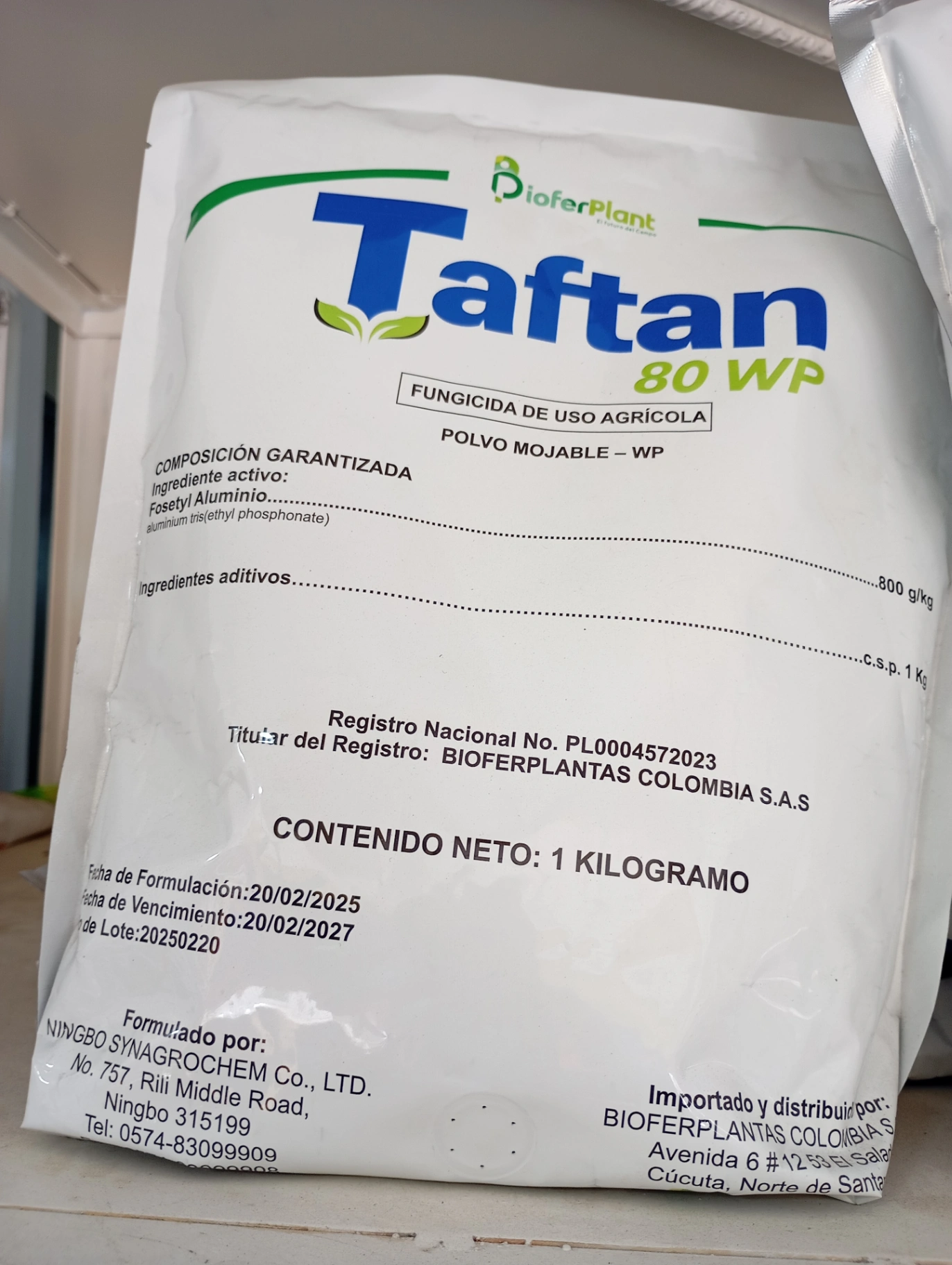 Taftan. ->Fosetil Aluminio