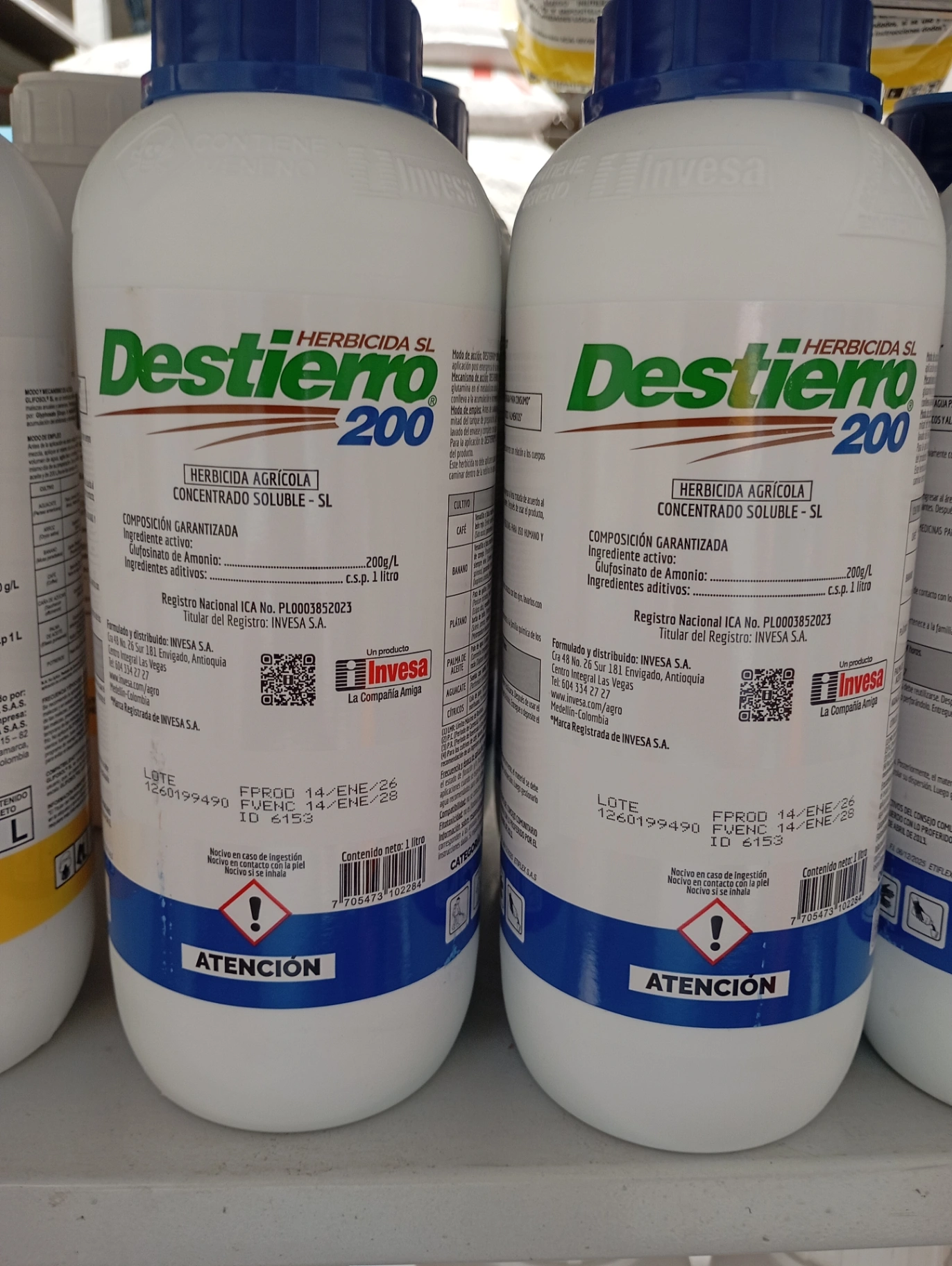 Destierro    ->Glufosinato de Amonio