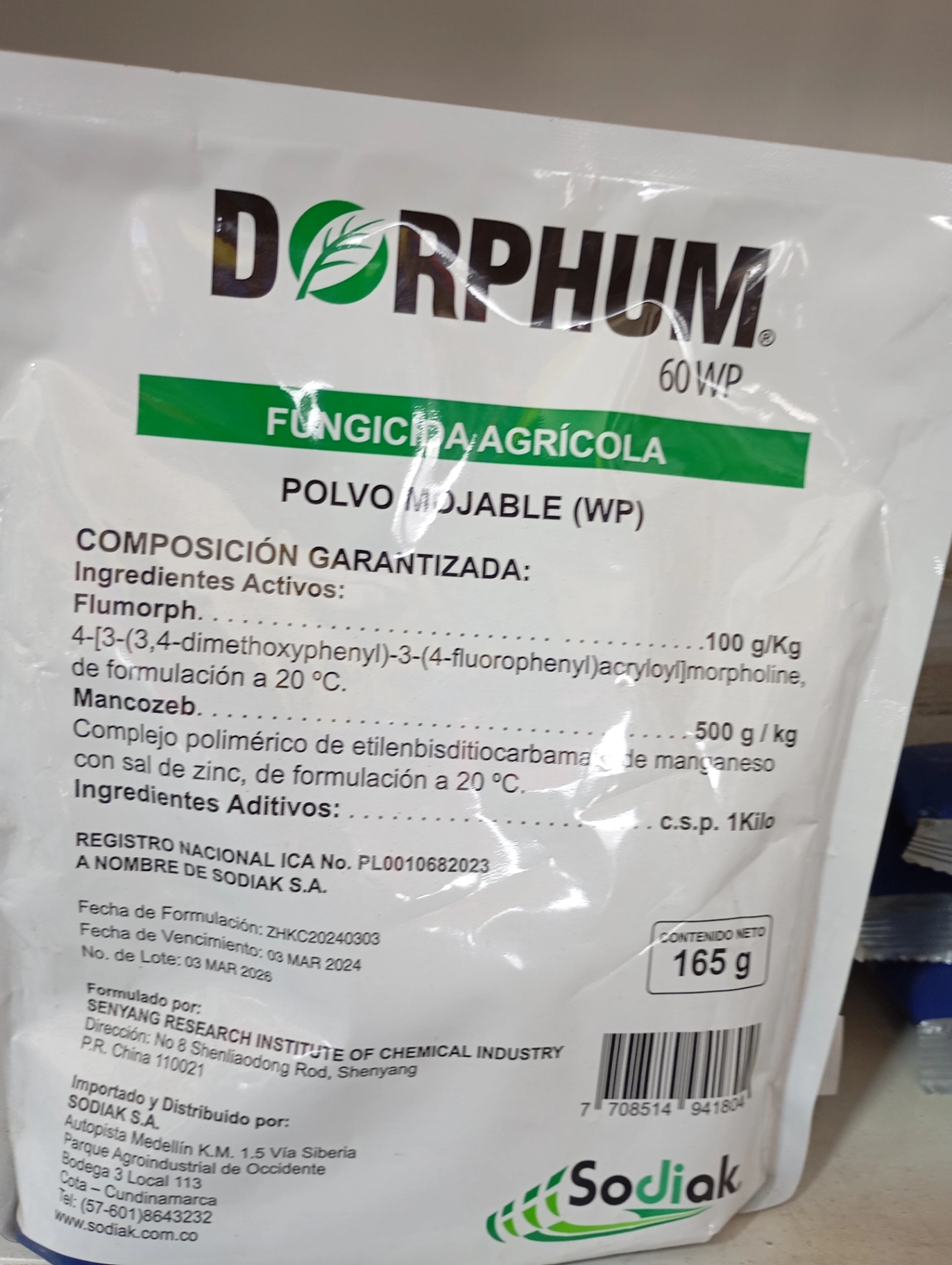 Dorphum. Flumorph. ->Mancozeb