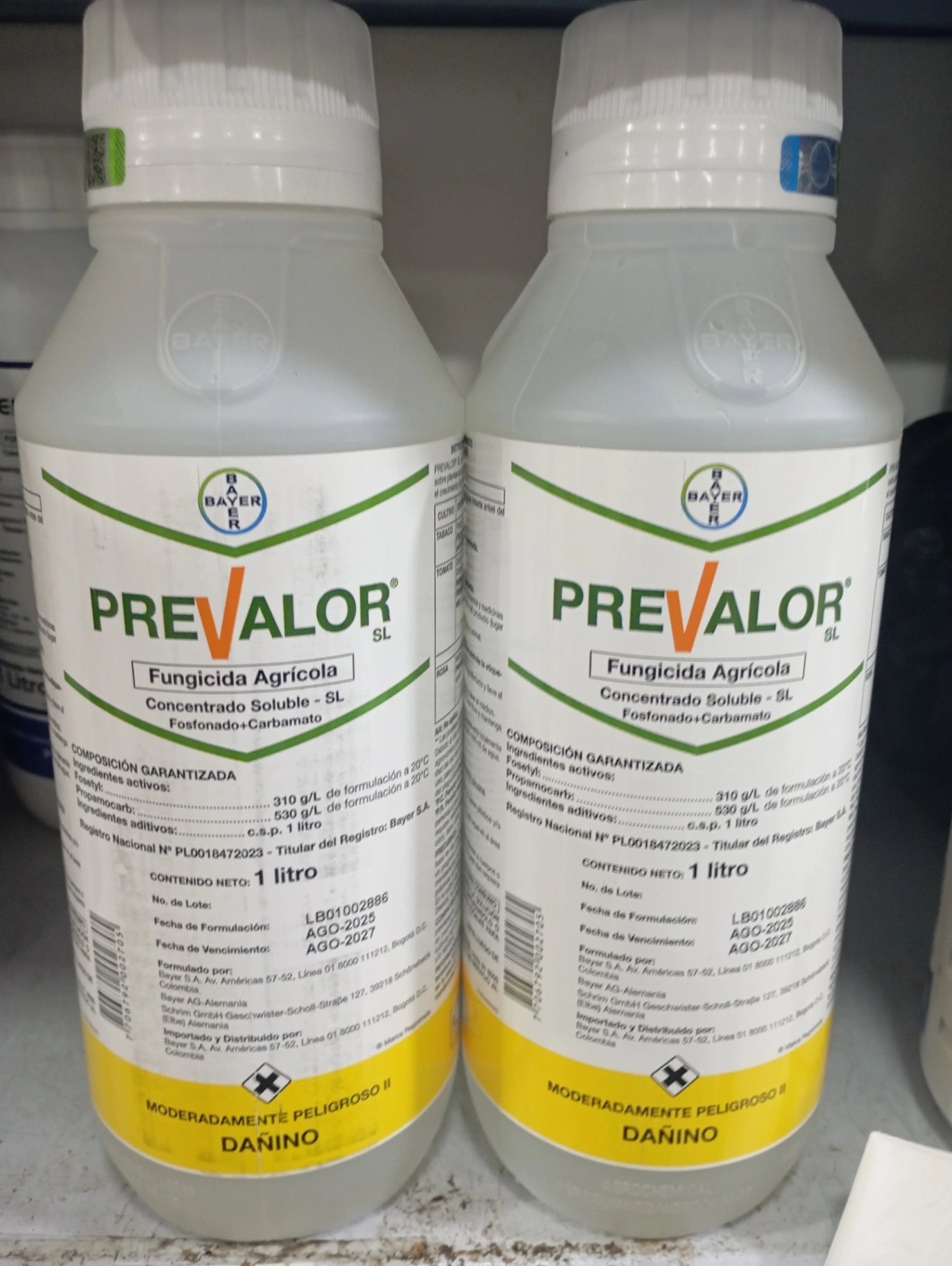 Prevalor. -> Propamocarb. -> Fosetyl