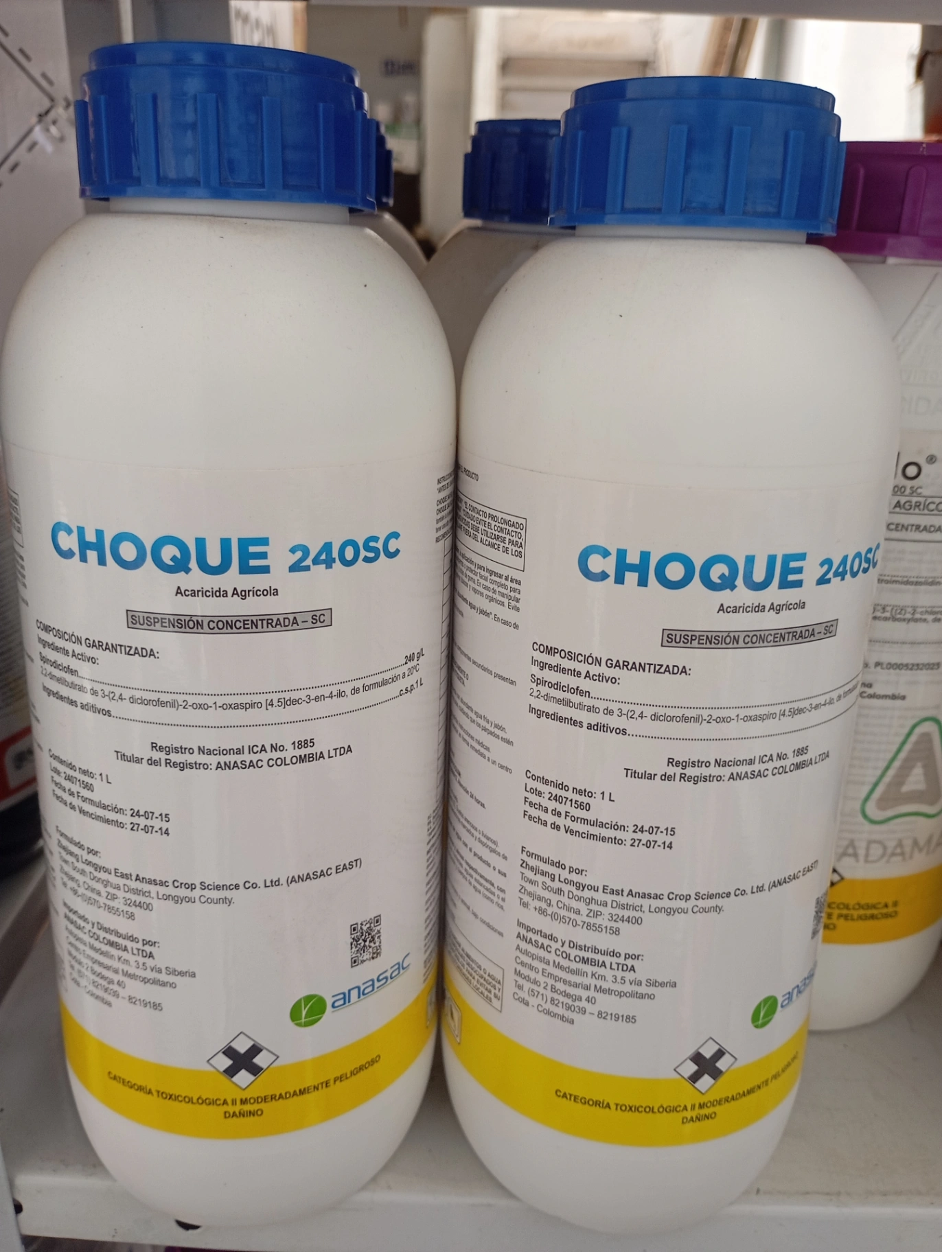Choque.     ->Spirodiclofem