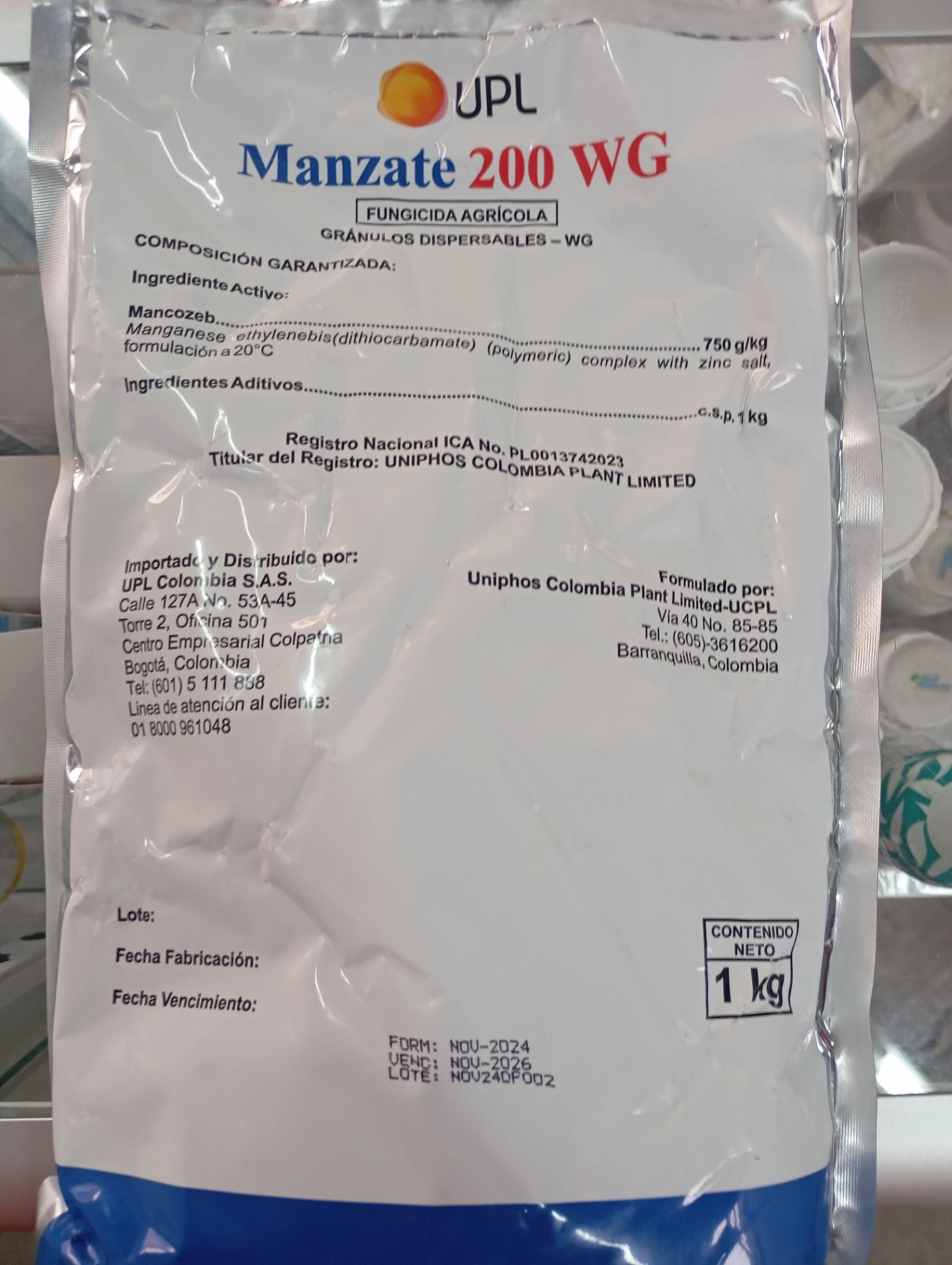 Manzate kg ->Mancozeb