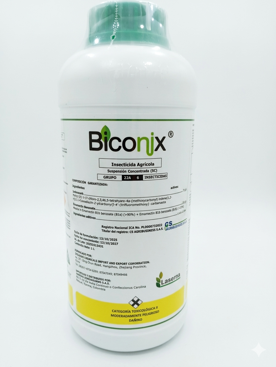Biconix. ->Indoxacarb. ->Emmamectin