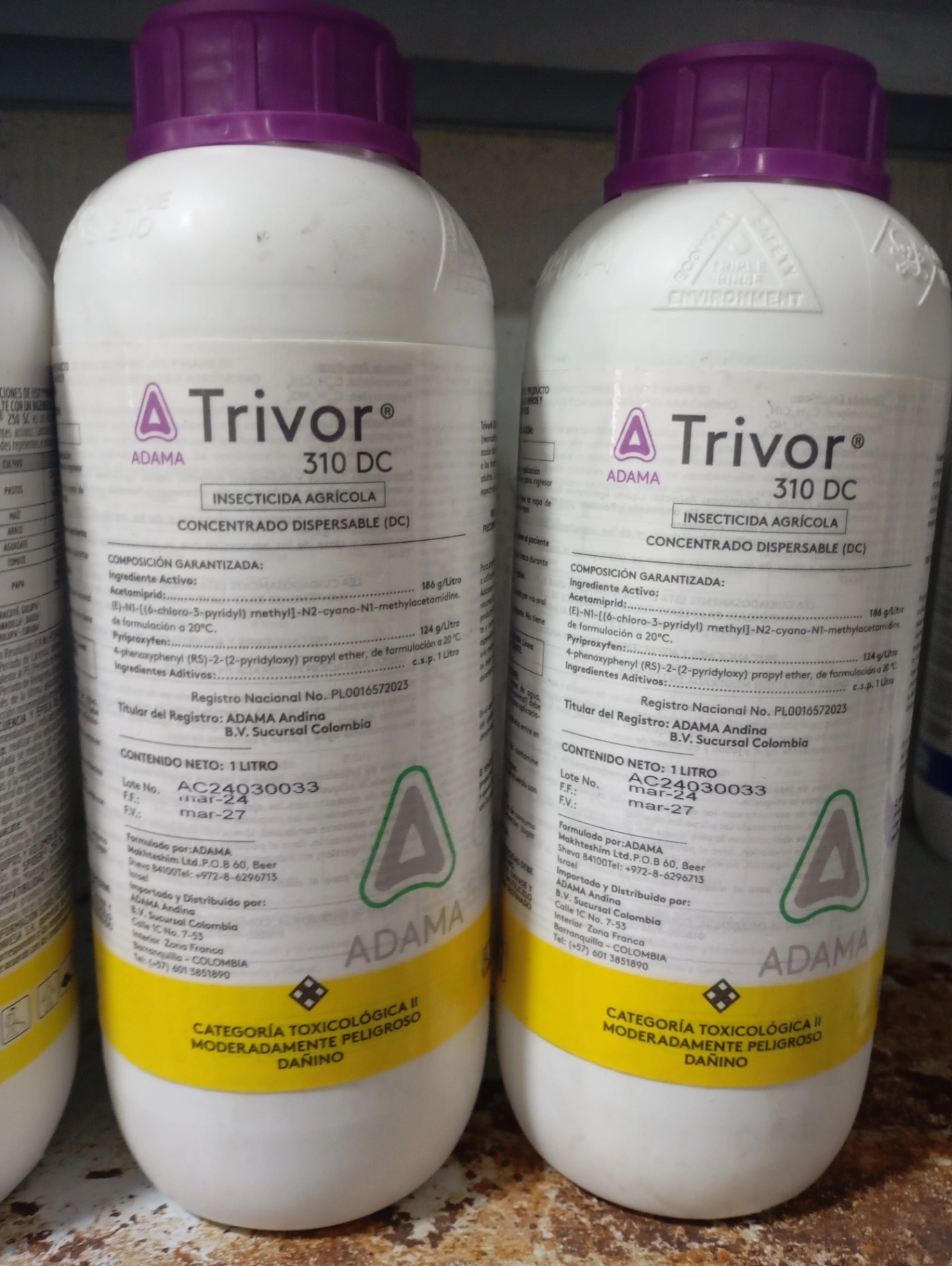 Trivor. ->Acetamiprid. ->Pyriproxyfen