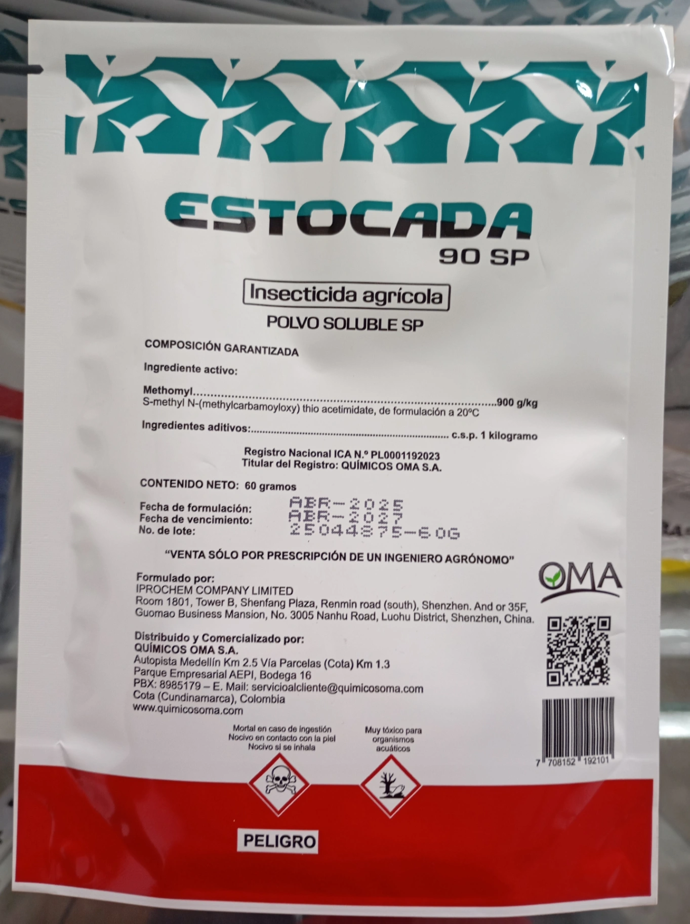 Estocada 60gr ->Metomil