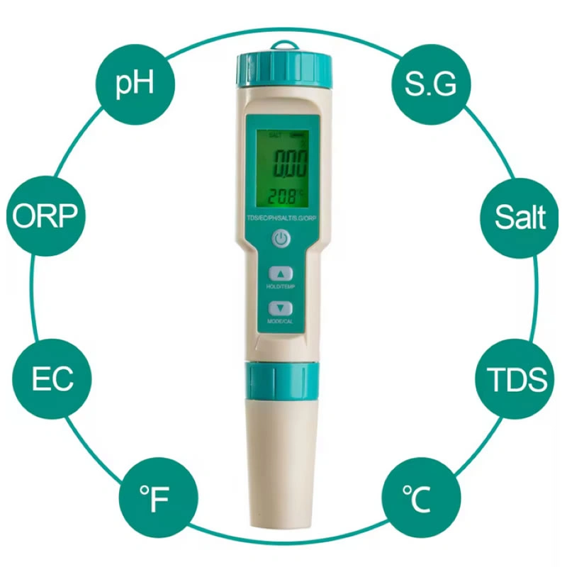 Medidor de PH 7 en 1