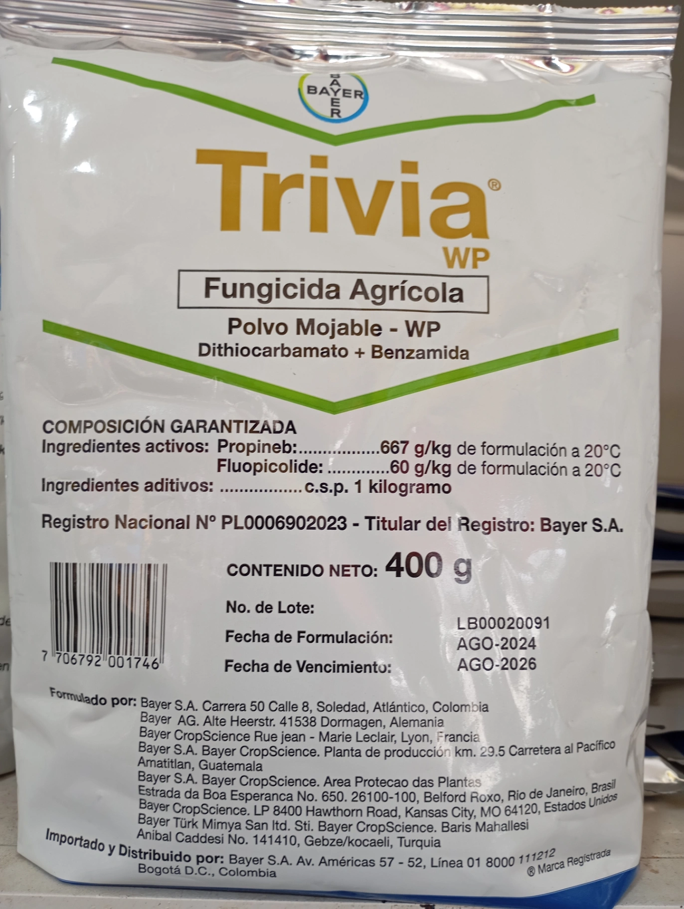 Trivia ->Fluipicolide ->Propineb