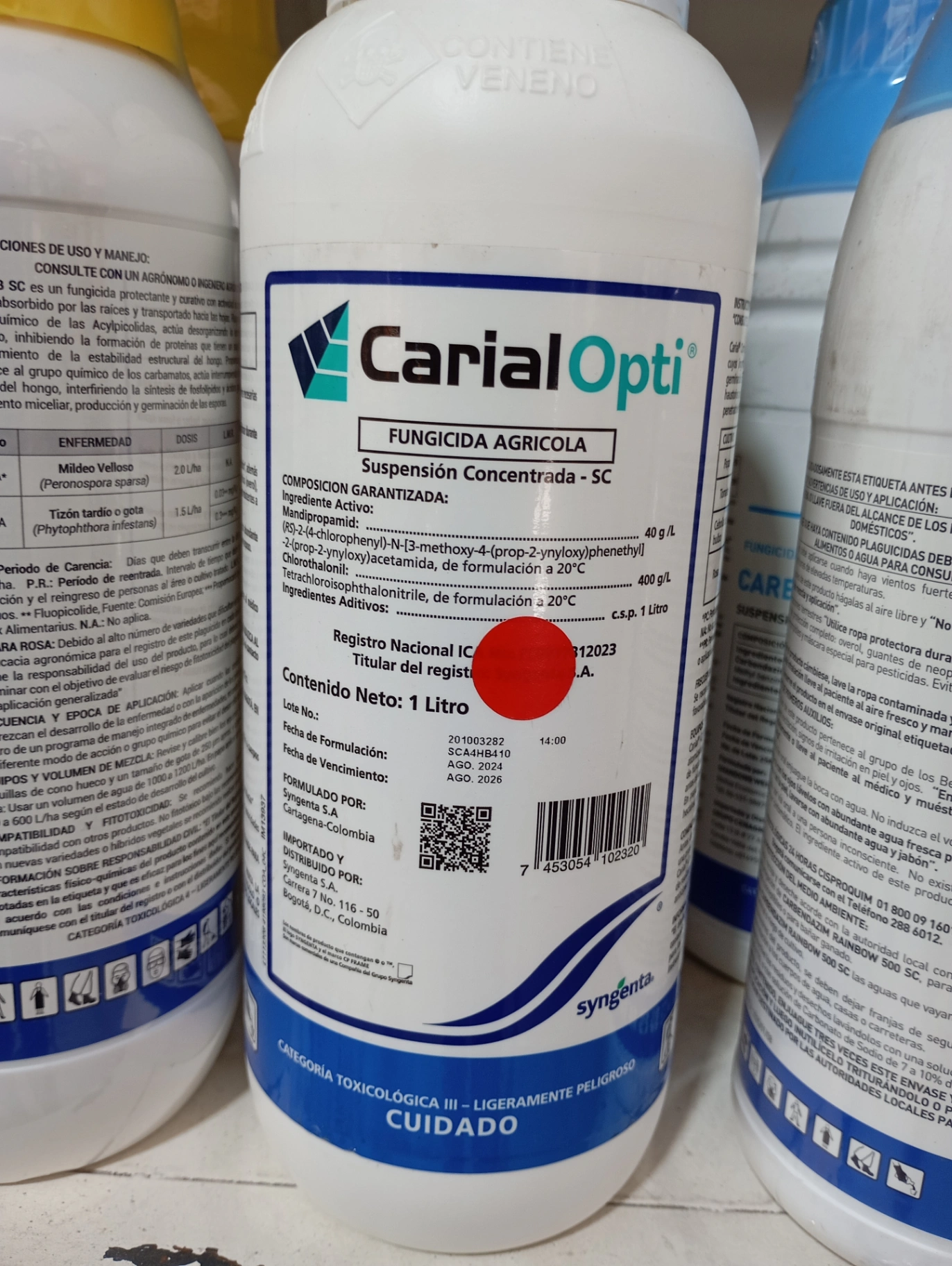 Carial Opti   ->Mandipropamid   ->Corotalonil
