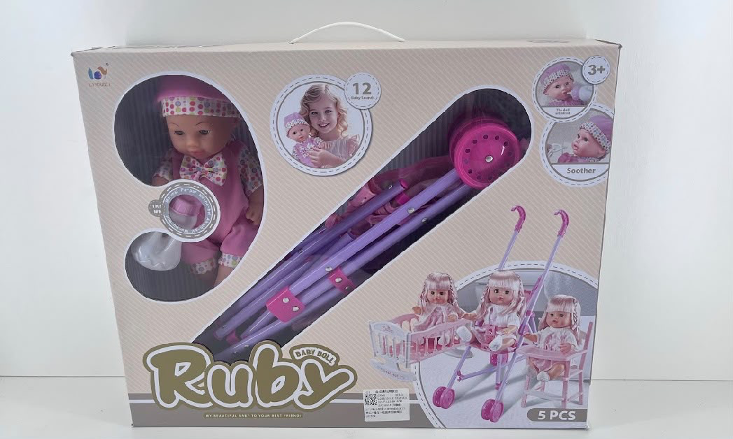 Set De Muñeca Con Coche