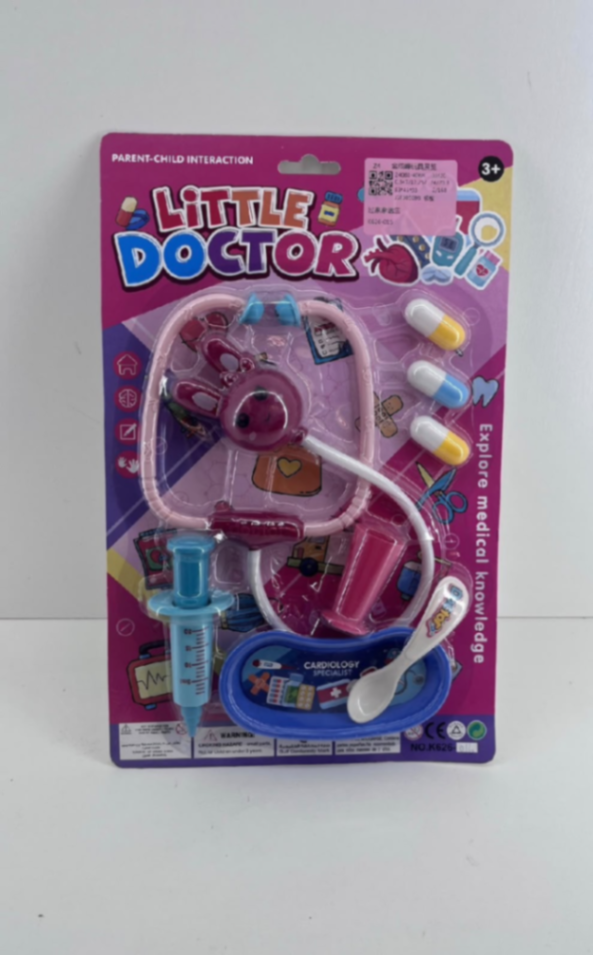 Set de Doctor de Juguete "Little Doctor" con Estetoscopio de Conejo