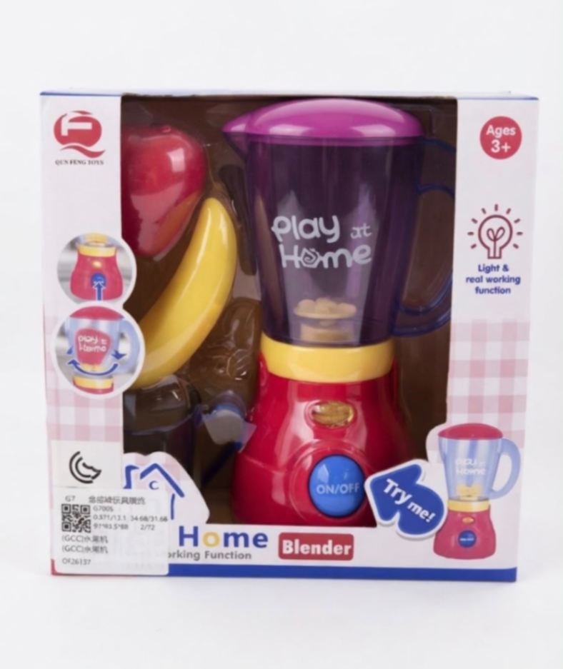 Set de Juguete de Licuadora "Play at Home Home Blender" con Función Real
