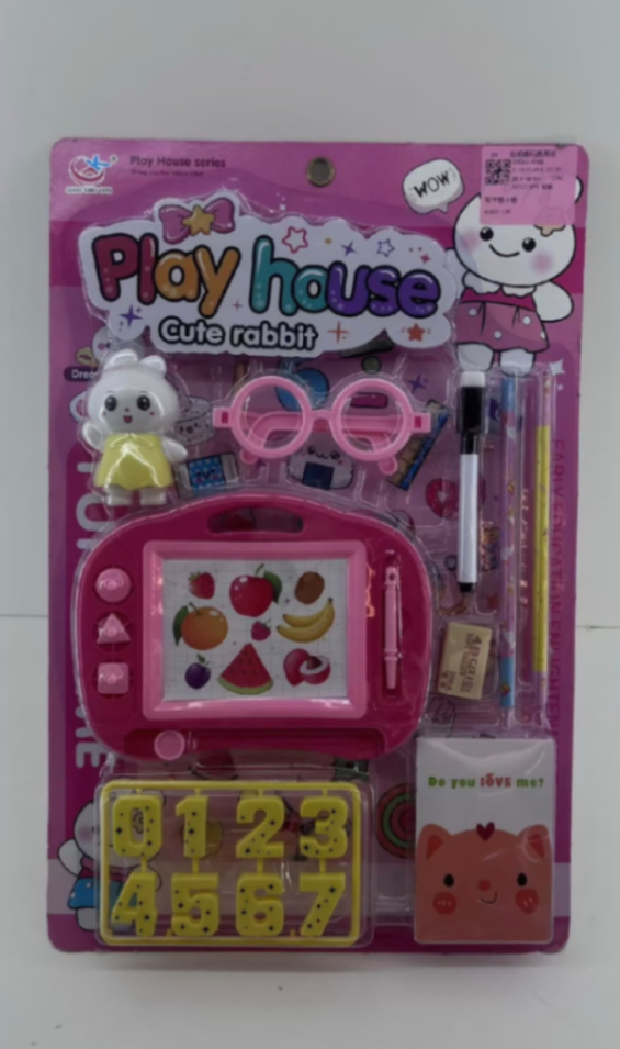 Set Educativo y de Dibujo "Play House: Cute Rabbit