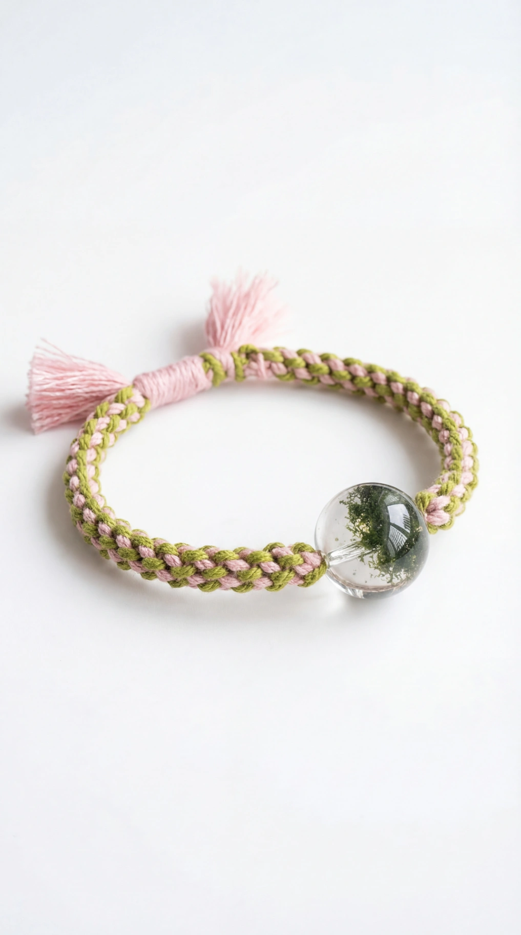 Pulsera Cuarzo Fantasma Verde