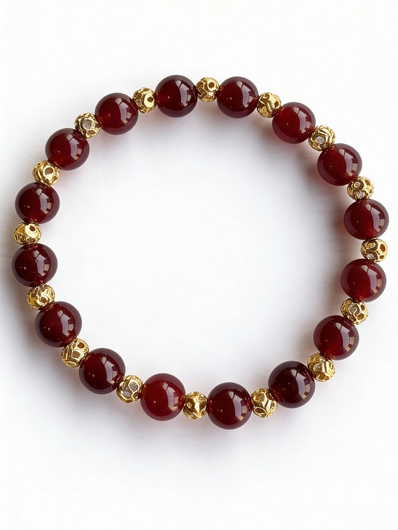 Pulsera de Granate Natural – Fuerza interior y energía vital