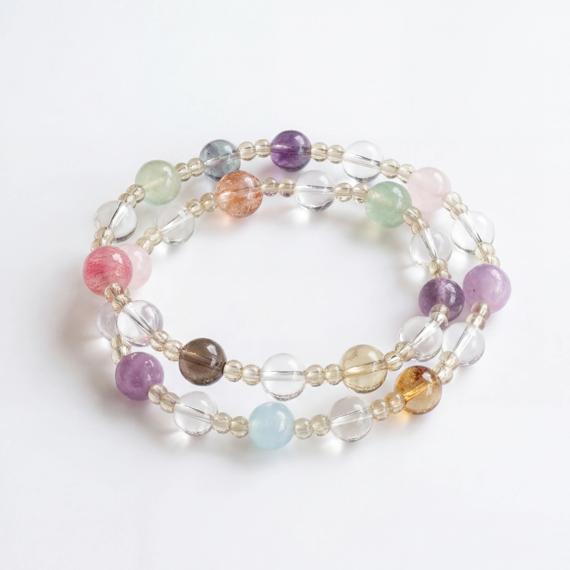 Pulsera Multigema de doble vuelta – Equilibrio integral y armonía energética