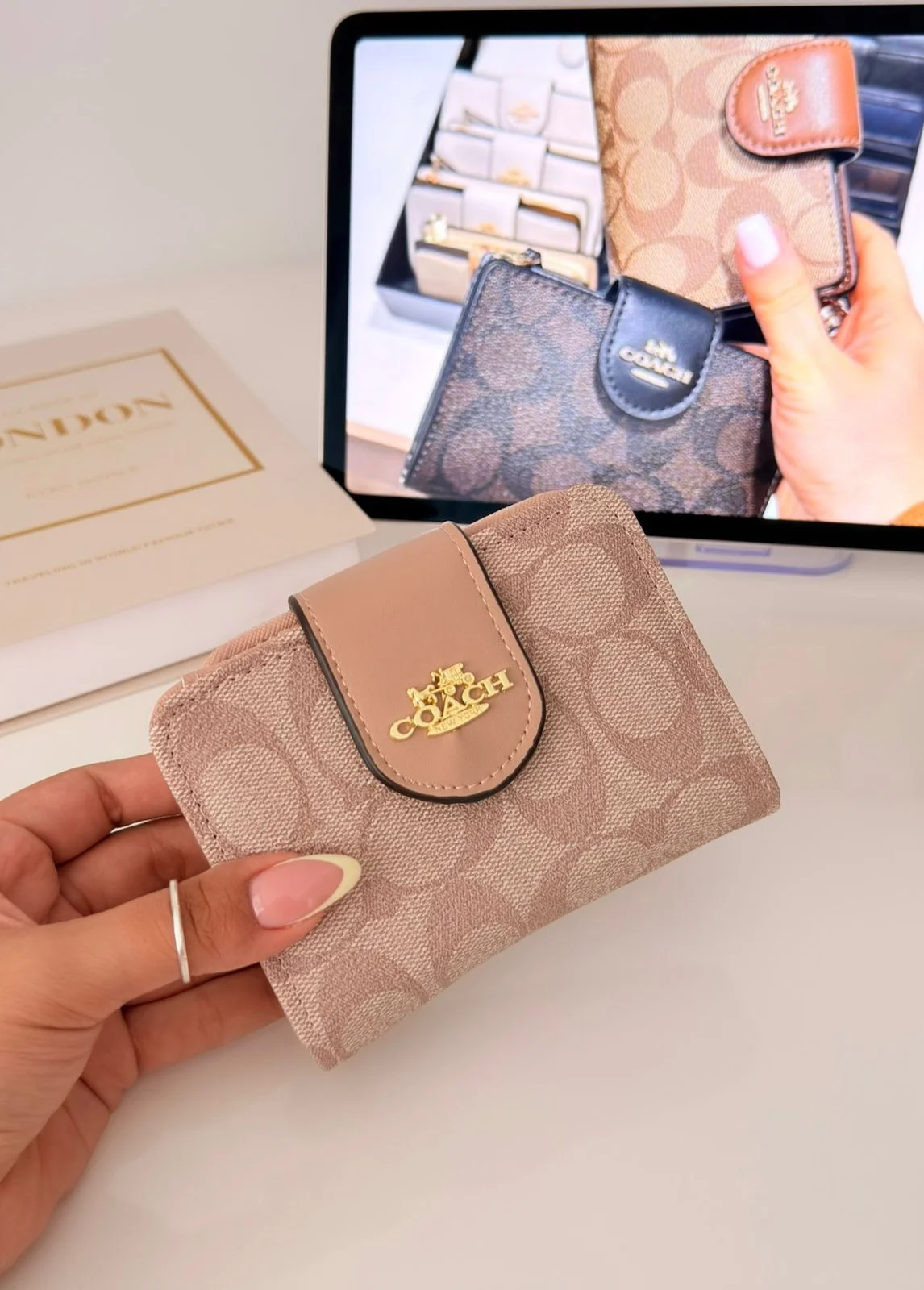 Billetera COACH corta (2 colores)