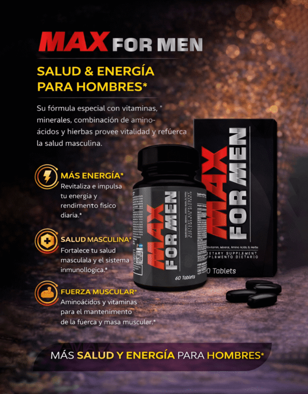 Max For Men (Performance & Vitality ) 60 Tablets - Healthy America