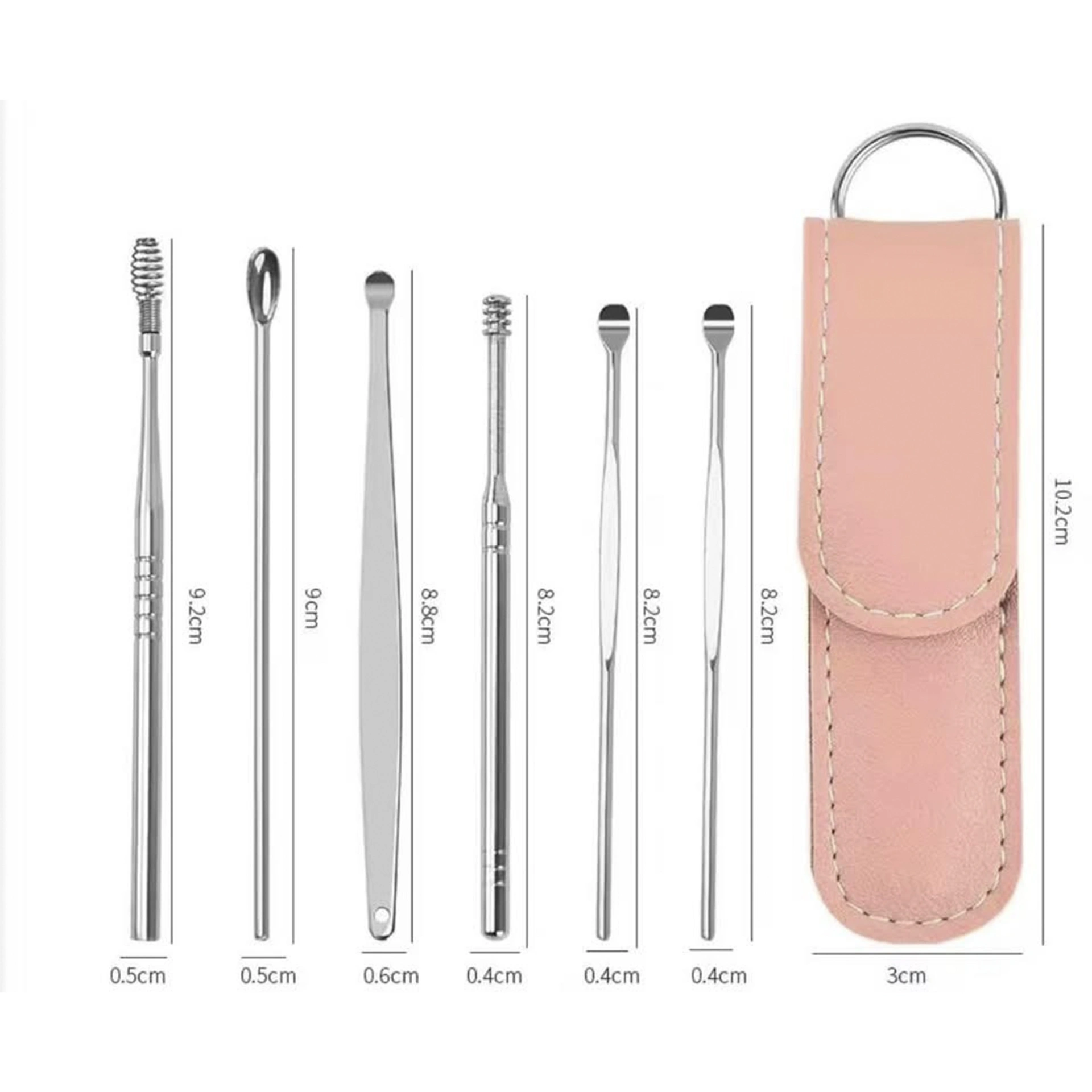 KIT DE LIMPIEZA METÁLICA PARA OÍDOS – HIGIENE SEGURA Y PORTÁTIL