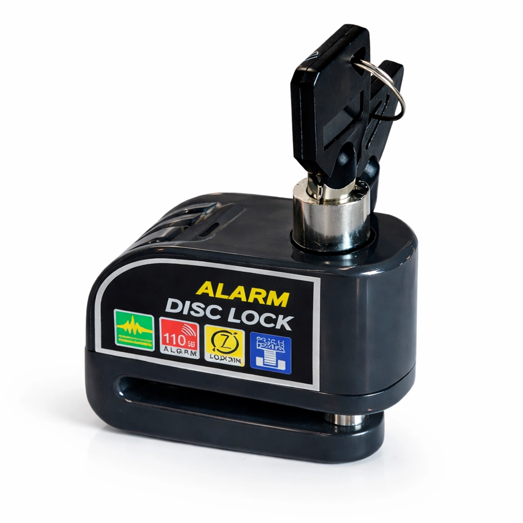 CANDADO DE DISCO CON ALARMA PARA MOTO